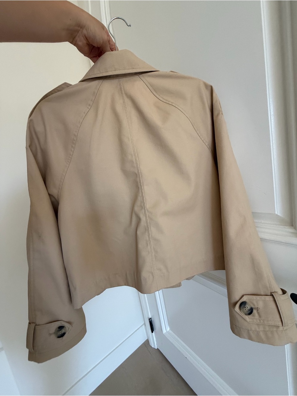 H&M Cropped Trench Coat - Beige - Picture 7 of 14